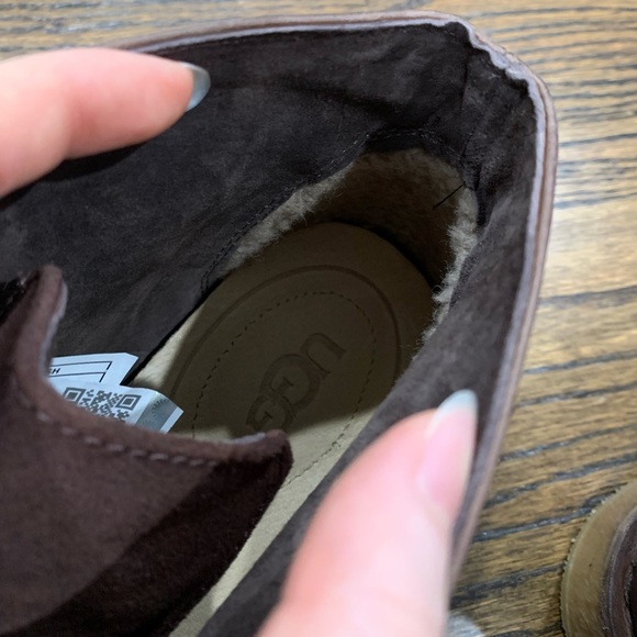 New Men’s Ugg Leighton Shoes Dark Brown Size 8.5 - Picture 14 of 15